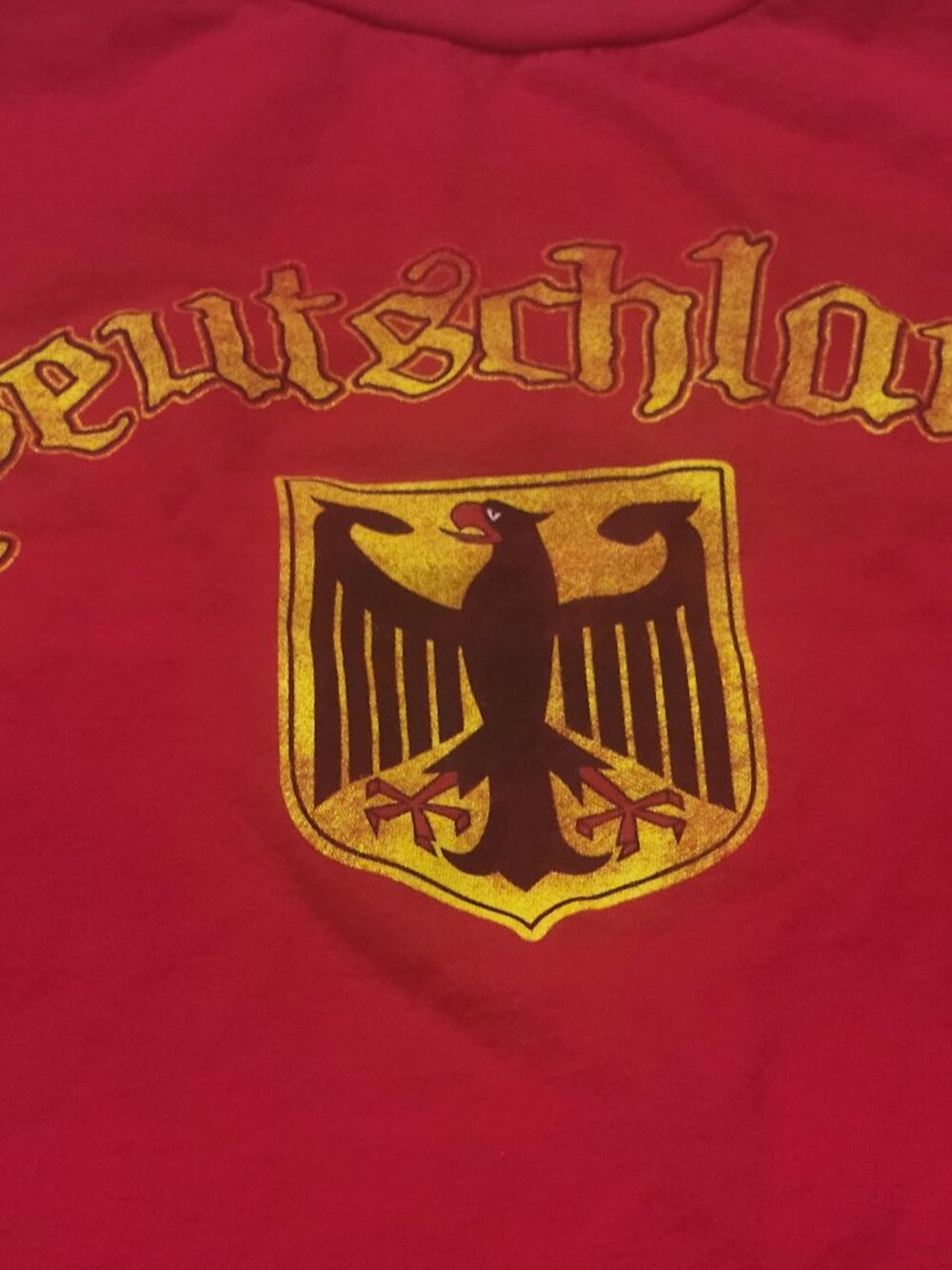Germany T-shirt German Deutschland Red  Tee shirt Men's XL